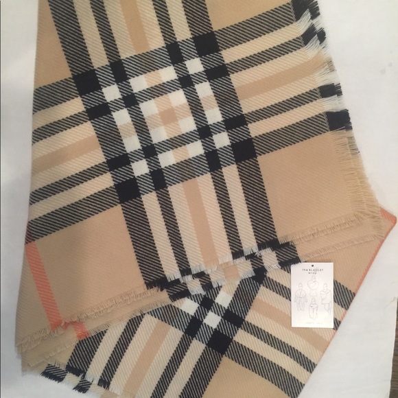 Oversize Buffalo check blanket wrap scarf shawl - Picture 4 of 4